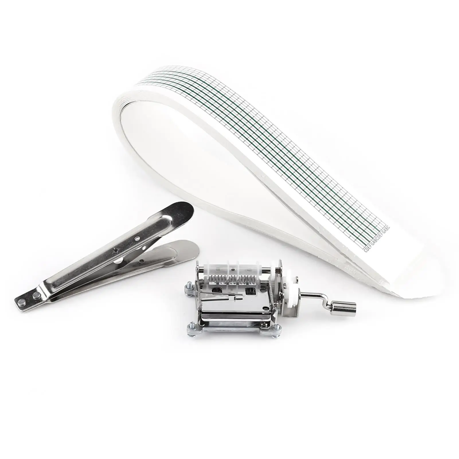 DIY Hand Crank Music Box Kit-15 Note Movement with 20 Blank Sheets for Tunes and Unique Creations