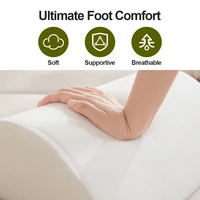 Pied sous le bureau, repose-pieds chaud avec poche, repose-pieds confortable avec laine d'agneau, adapté au support des pieds de chaise de jeu de bureau 6