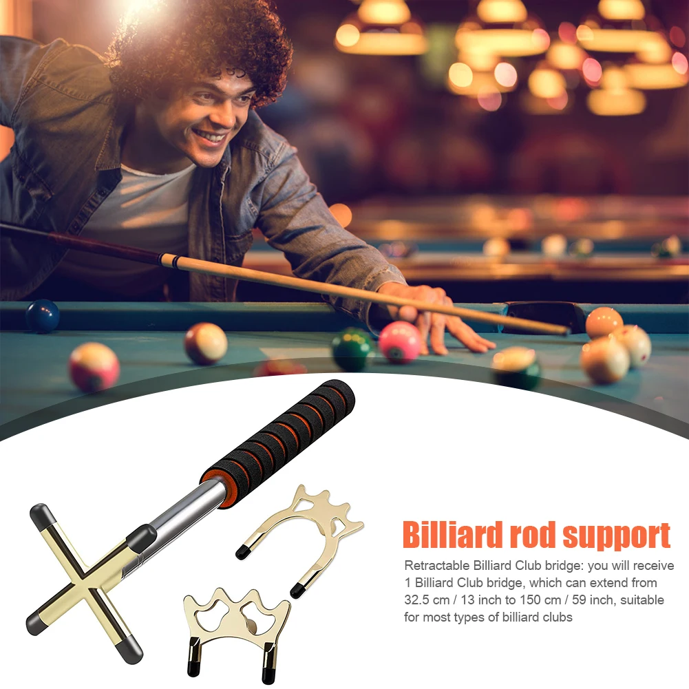 Billiards Cue Bridge Pool Table Accessories Telescopic Billiard Cue