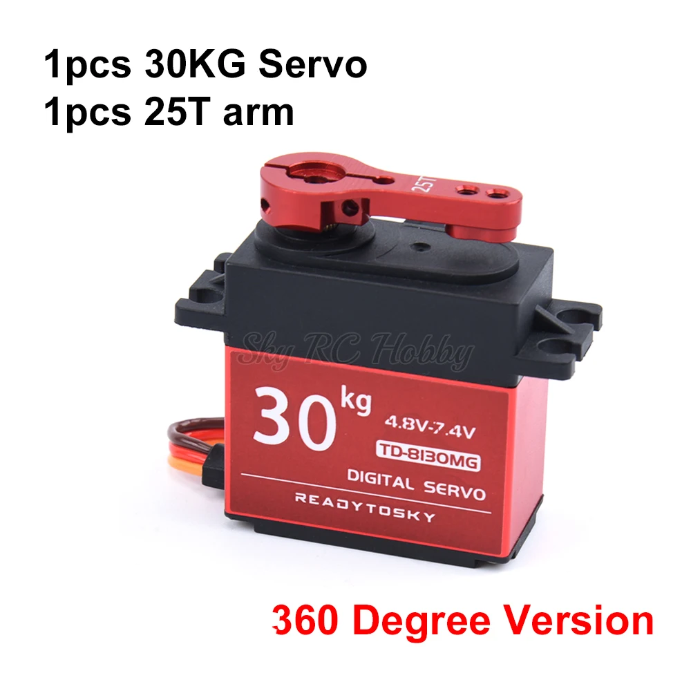 Heavy-Duty Waterproof Digital Servo with Metal Gears and 25T Arm