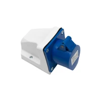 Industrial Grade 16 Amp 3 Pin Socket and Plug Set Wall Mounted IP44 Waterproof for 220 250V Caravan Camper Van 1