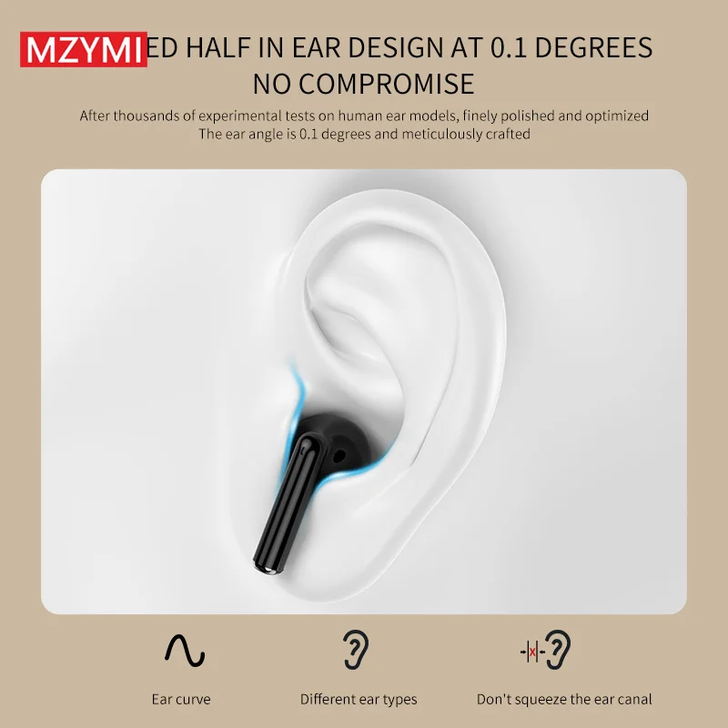 MZYMI TWS AP09 True Wireless Bluetooth Earbuds