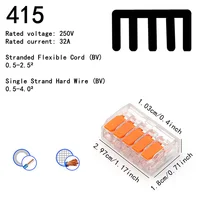 10-75 Pcs Orange Universal Type Quick Plug-in Terminals,Electrical Equipment Connectors,Wire Connector Terminals,250V/32A - Image 5