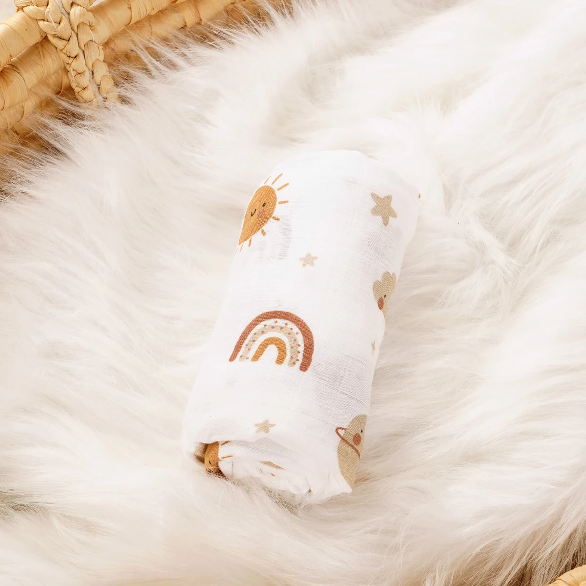 Cotton Gauze Blanket Soft & Breathable 120x110CM Bamboo for Ultimate Comfort and Security
