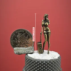 Elegant Miniature Fashion Figurine - Handmade Home Decor Ornament and Desk Accent Sculpture (Mini size)