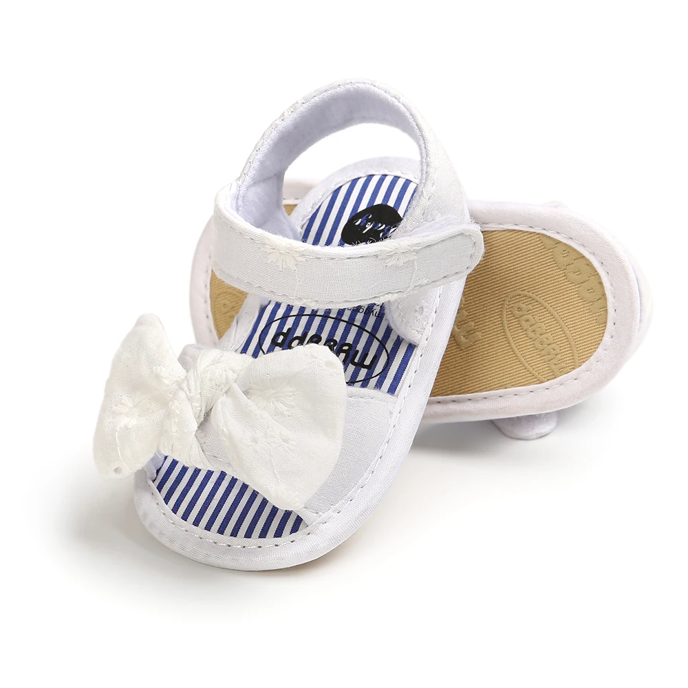 Summer New Baby Girl Sandals Multicolor Bowknot Tassel Anti-slip Soft Sole Newborns Infant First Walkers Baby Shoes 2
