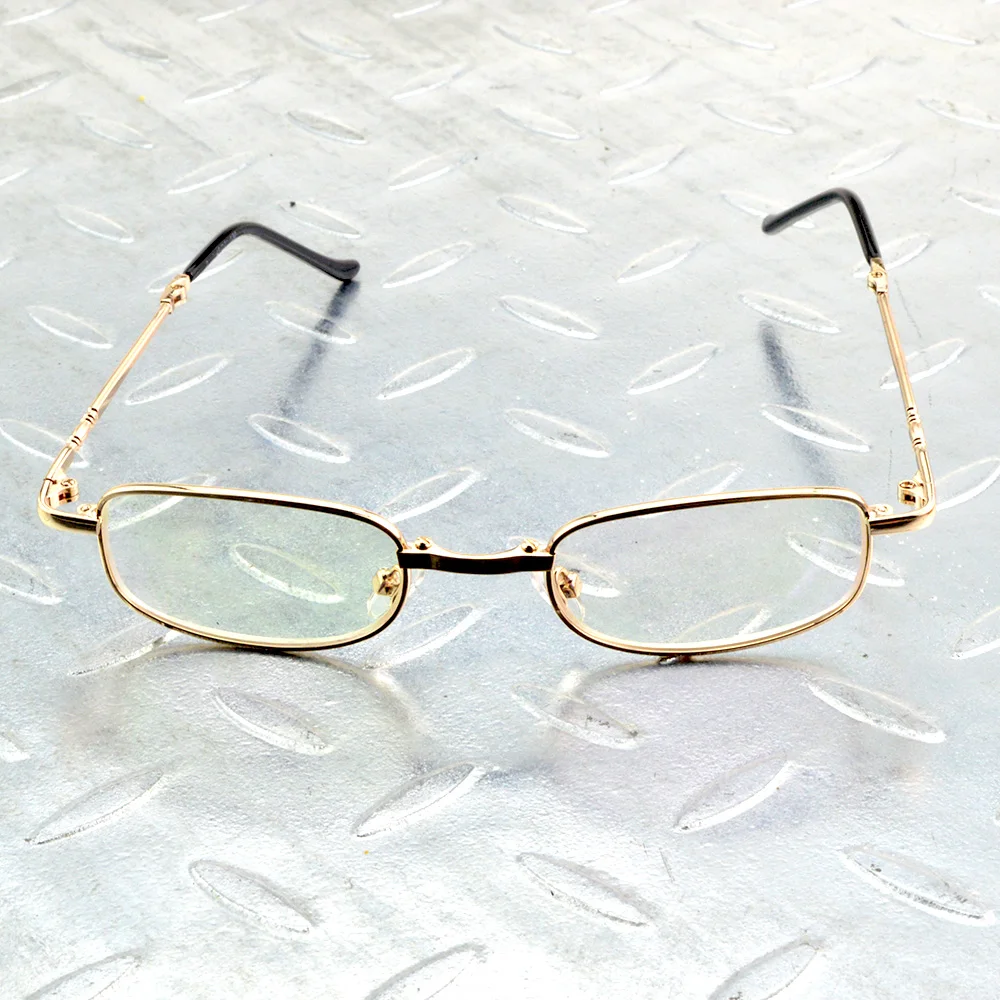 Gold Nickel-Copper Alloy Frame Reading Glasses Ultra-Light Portable Fold Full-Rim Spectacles +0.5 +0.75 +1 TO +6 5