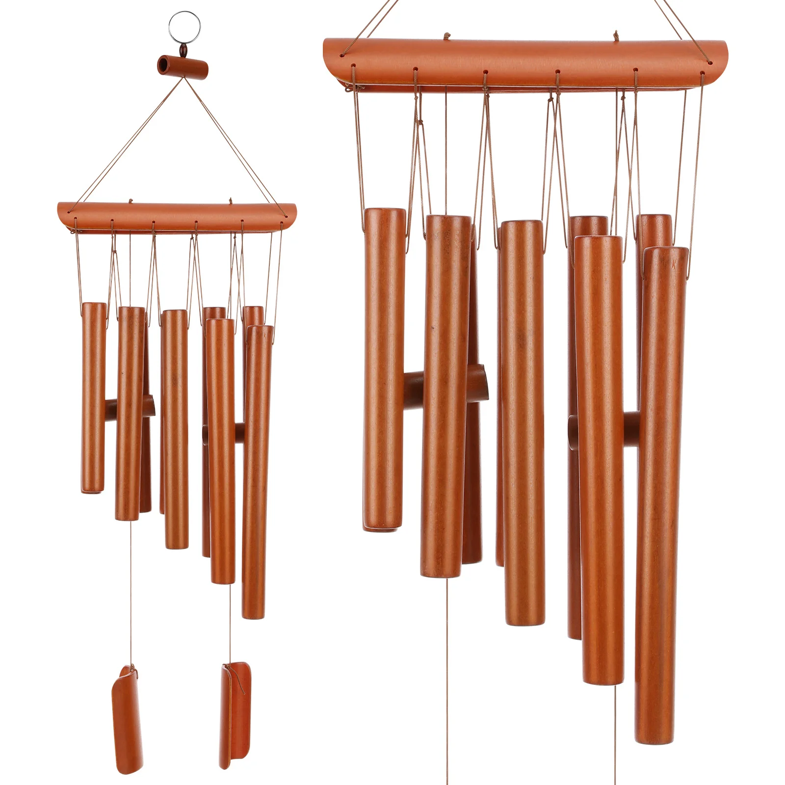 

10 -Tube Vintage Rings Gifts for Housewarming Wooden Multi-Tube Music Wind Chime
