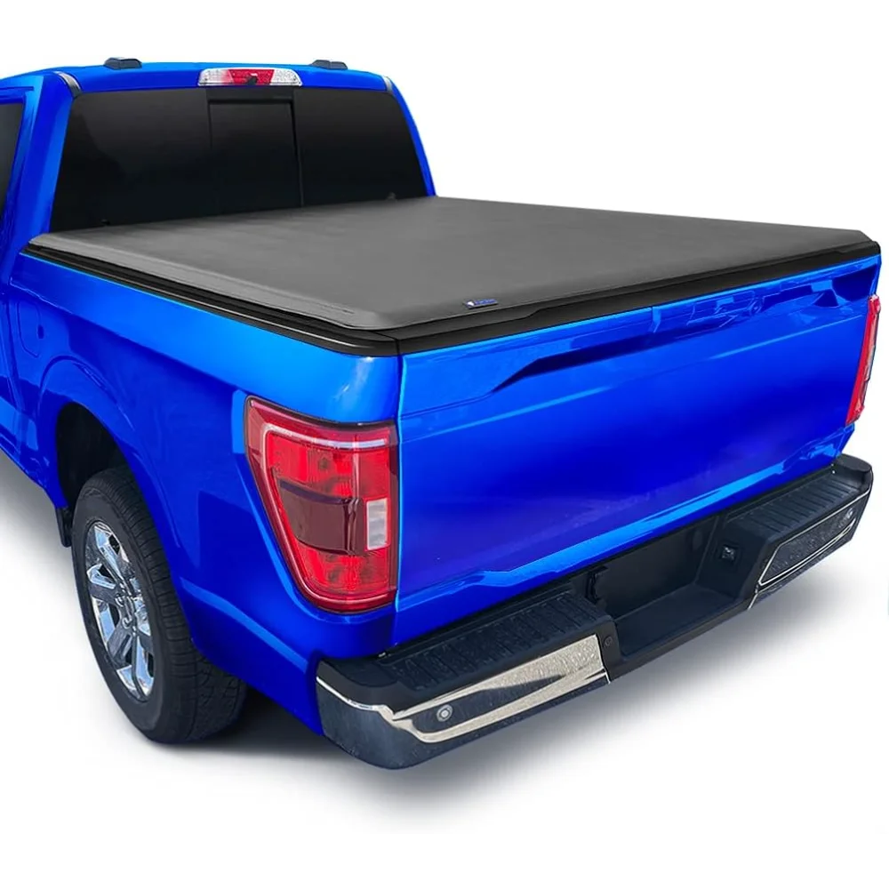 

Tyger Auto T1 Soft Roll Up Truck Bed Tonneau Cover Compatible with 2015-2020 Ford F-150 |Styleside 5.5' Bed | TG-BC1F9029, Black