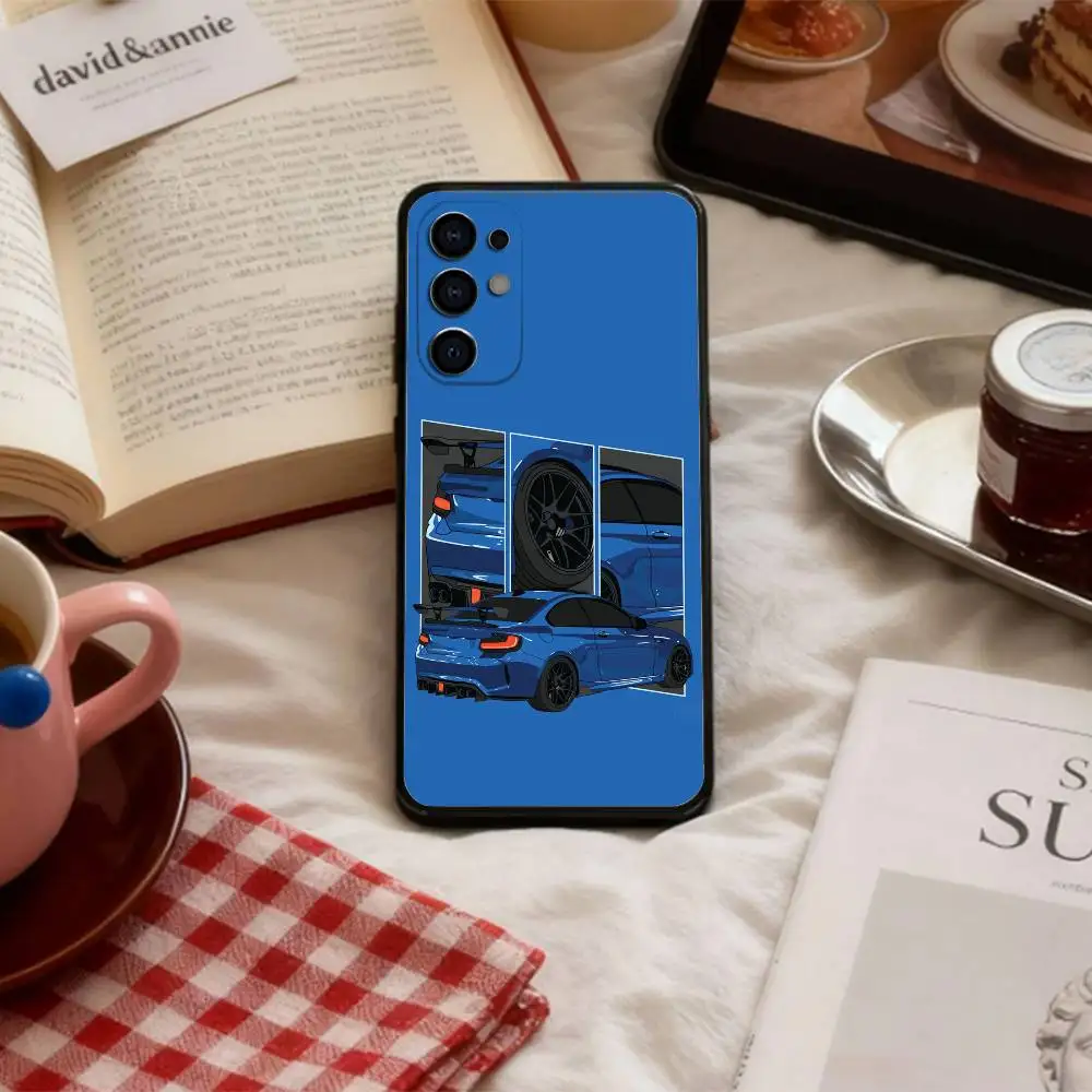 High-Performance Sports Car Themed Soft Black Phone Case