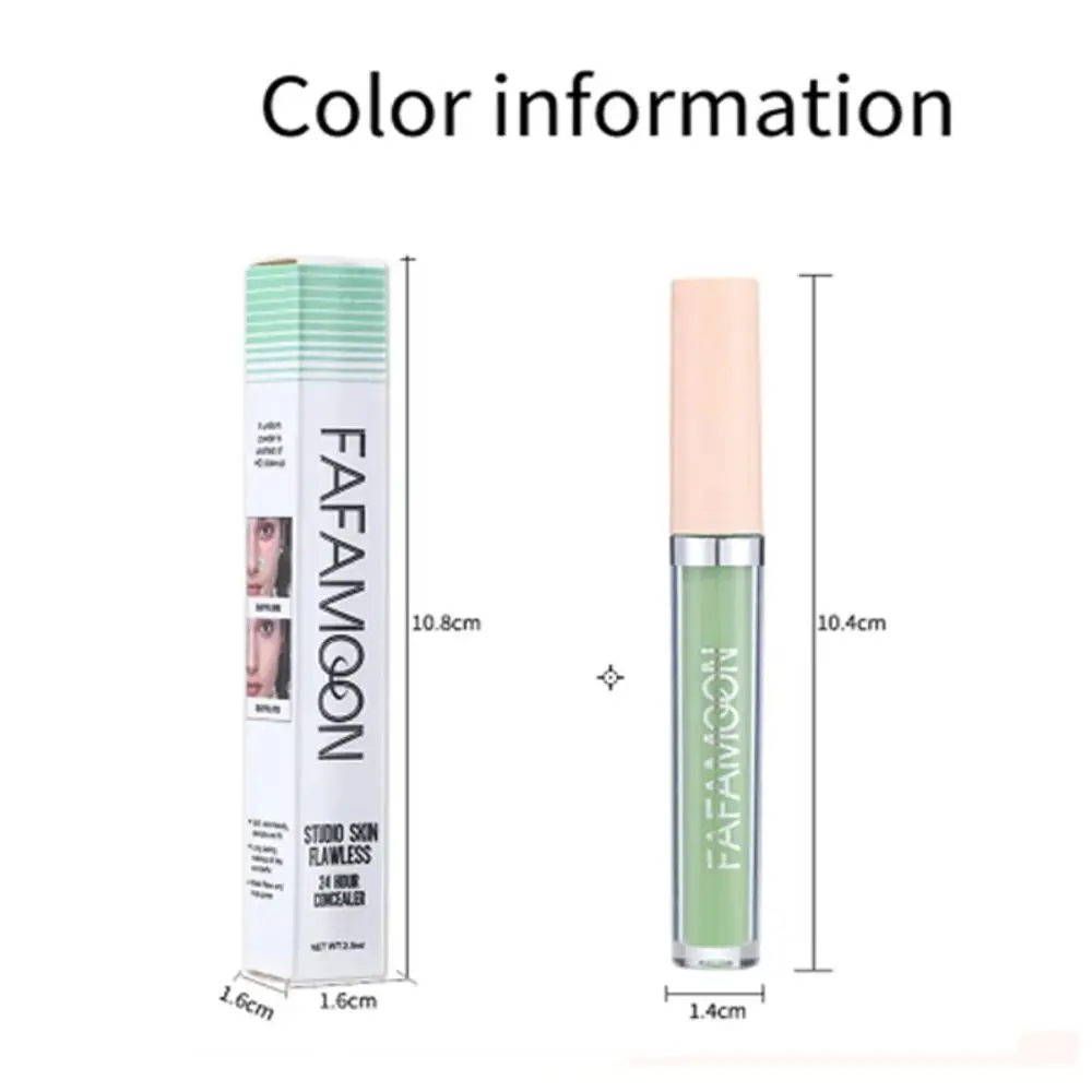New 2.5ML Liquid Concealer Full Coverage Cover Spot Acne Foundation Cream Face Makeup Dark Circles Tinted Shades Concealer_voghion.com