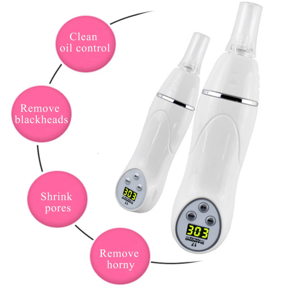 Micro Acne Remover Vacuum Massage Acne Removal Facial Smoothing Cleansing Skincare Drinding Diamond Pen  home beauty equipment 5