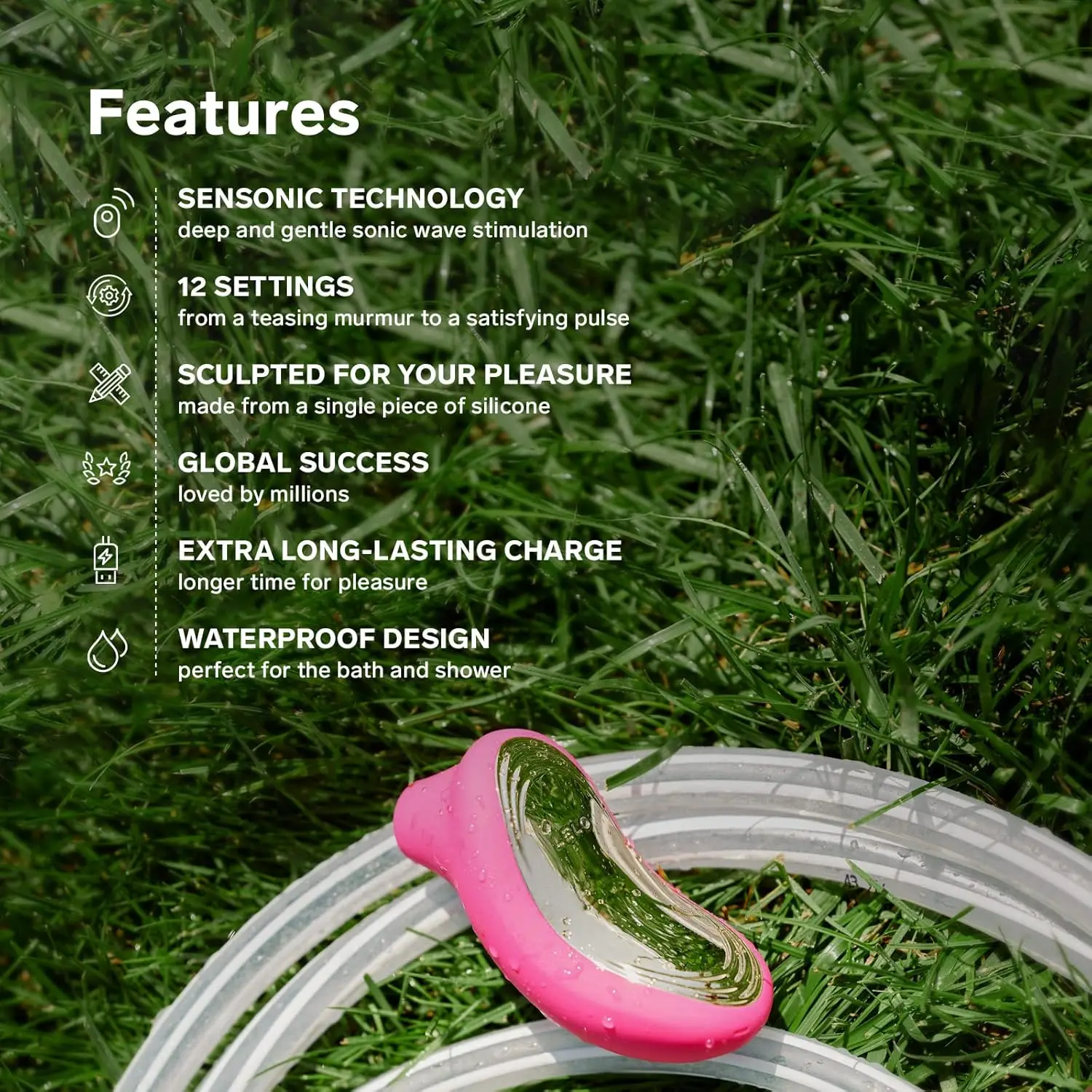 LELO SONA 2 Sonic Waves Clitoral Vibrator Waterproof Clit Sucking Suction Vibrator for Women Clitoris Stimulator female sex toys,clit sucking vibrator,clitoris vibrator,vibrator sex toy