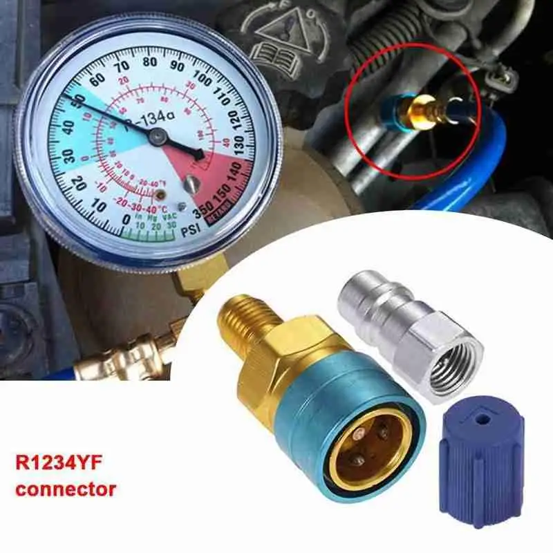 R1234yf To R134a Low Side Fitting Hose Adapter Quick Car Air Conditioning Refrigerant Connector Coupling And Quick Easy K5l4