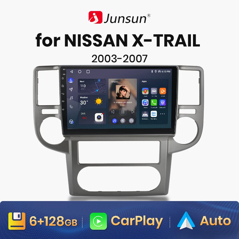 

Автомагнитола Junsun V1pro Android для NISSAN X-TRAIL Xtrail 2003 2004-2007, Беспроводная Автомобильная Мультимедийная система 4G с GPS, Авторадио 2din