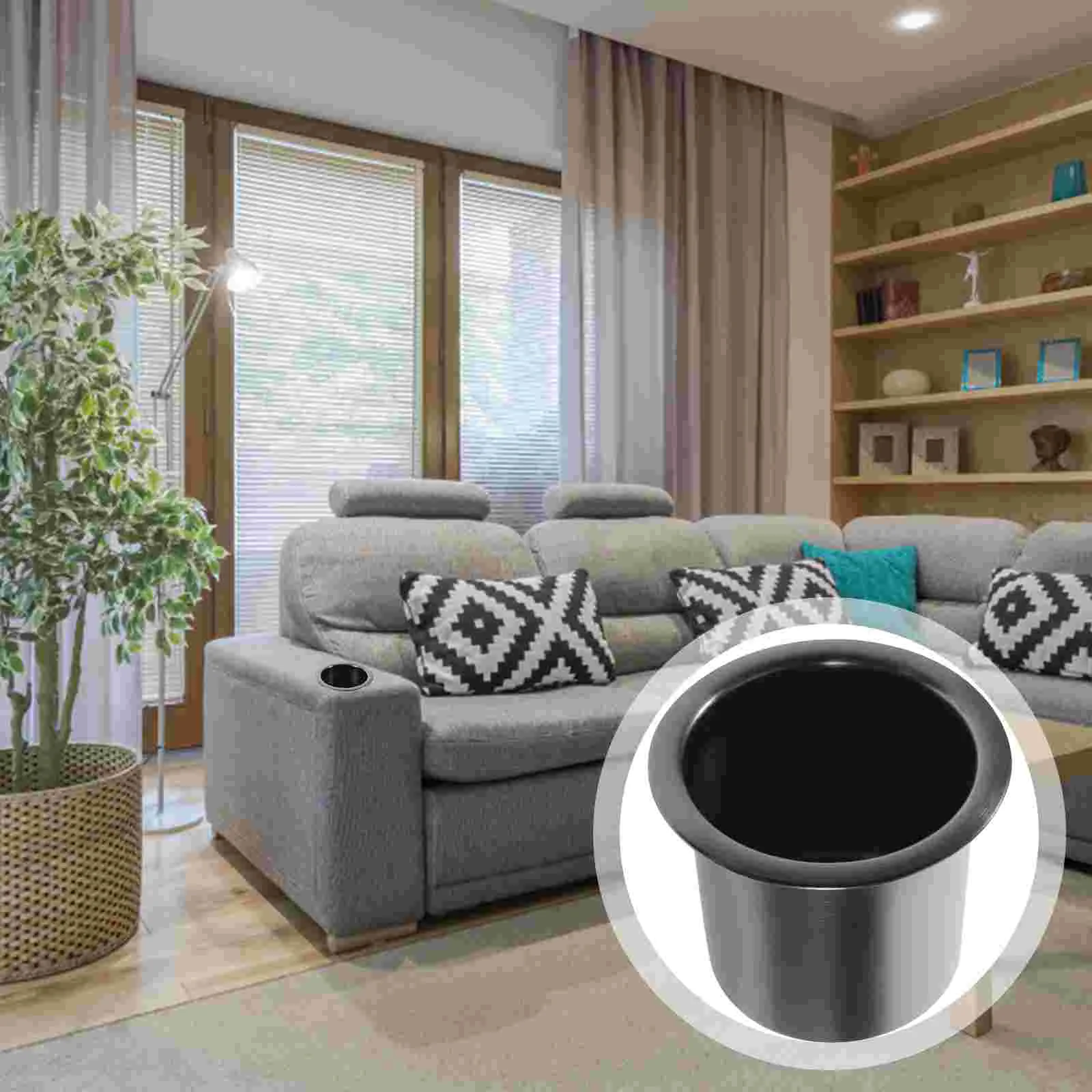 

Sofa Cup Holder Insert Stainless Steel Table Cup Holder Insert Drop Cup Holder Pontoon Table Sofa Rv Boat Car Couch Golf