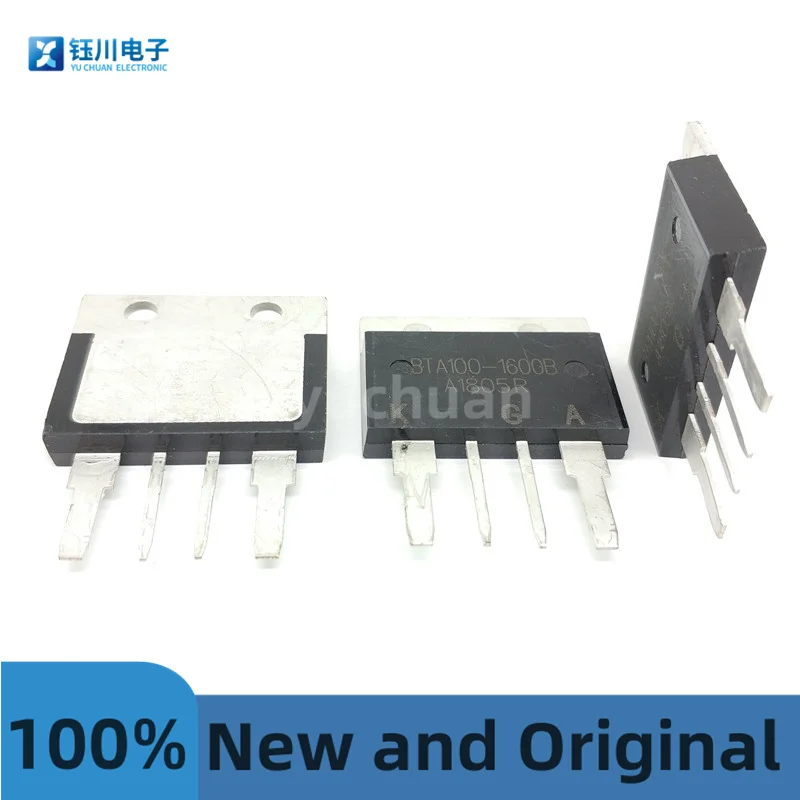 Bta100-1600B Original 100A/1600V High Power Two-Way Thyristor Bta100-1600 Hsdq Commonly Used Water Heaters (2Pcs) bidirectional ac thyristor