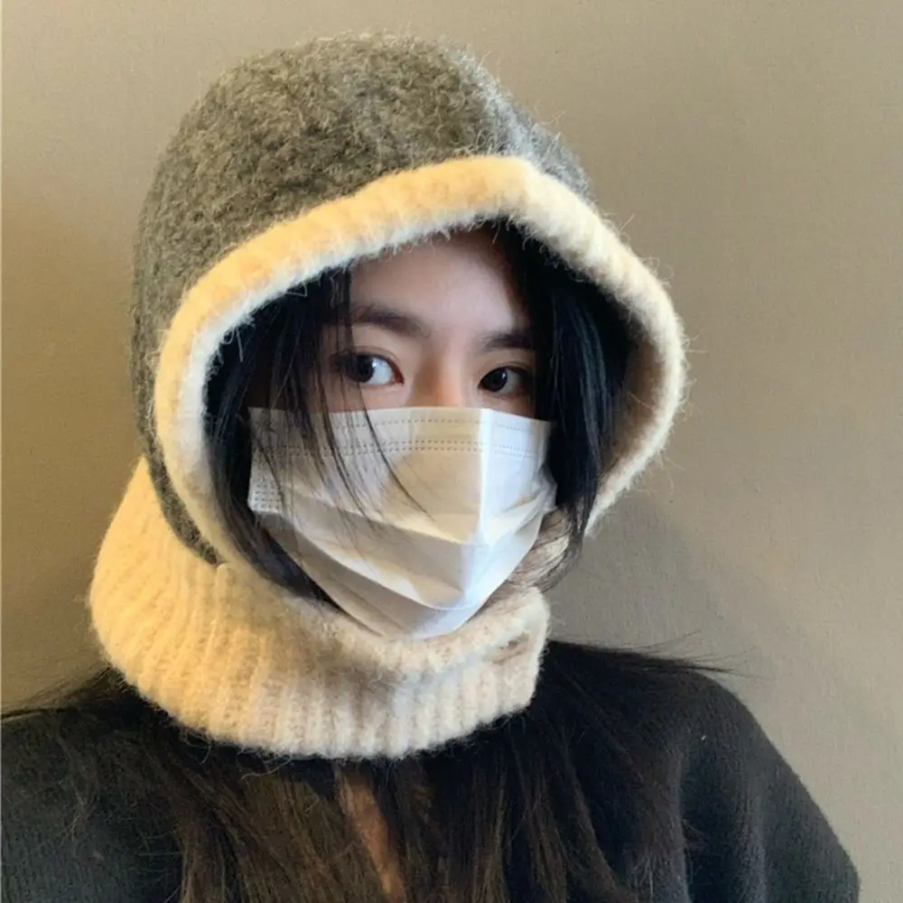 

Балаклава, ушанки, шарф, шапка, устойчивая к пиллингу Осенняя шапка, вязаная шапка, ветрозащитная шапка для защиты ушей, женская шапка-бомбер