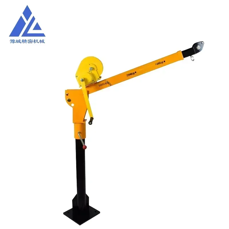 Vehicle-mounted Crane 1 Tons Of Vehicle-mounted Crane Household Remote Control Electromechanical 220v Cantilever Truck Cra