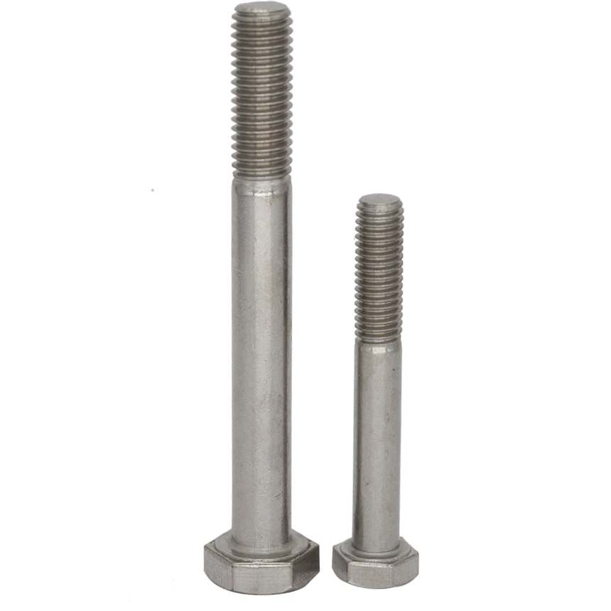 Parafuso de Cabeça Sextavada Sextavada Externo Metade Parcial da Linha m6 m8 m6 8*120 130 140 150 160 170 180 190 200 304 Din931 Aço Inoxidável
