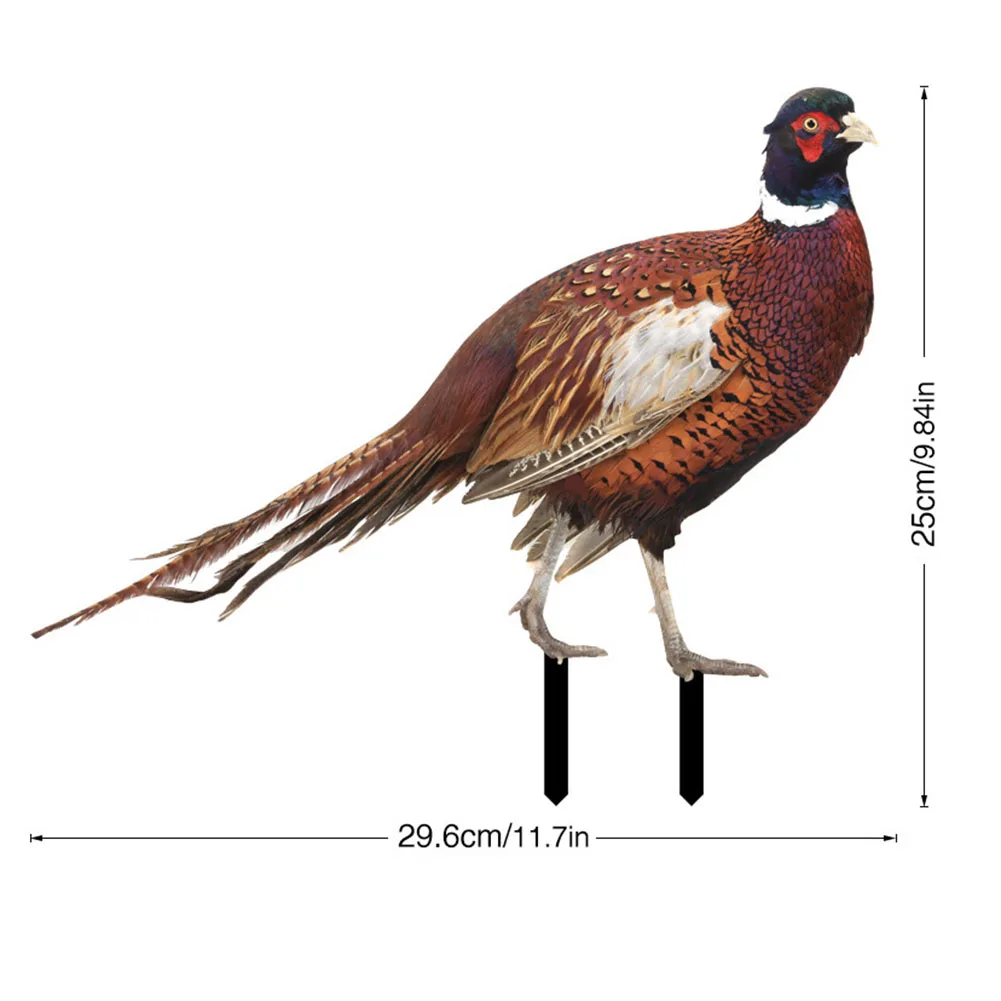 

Фазаньское украшение для сада, фигурка газона, бустер, украшение, имитация курицы, 2 шт., акриловое украшение для улицы