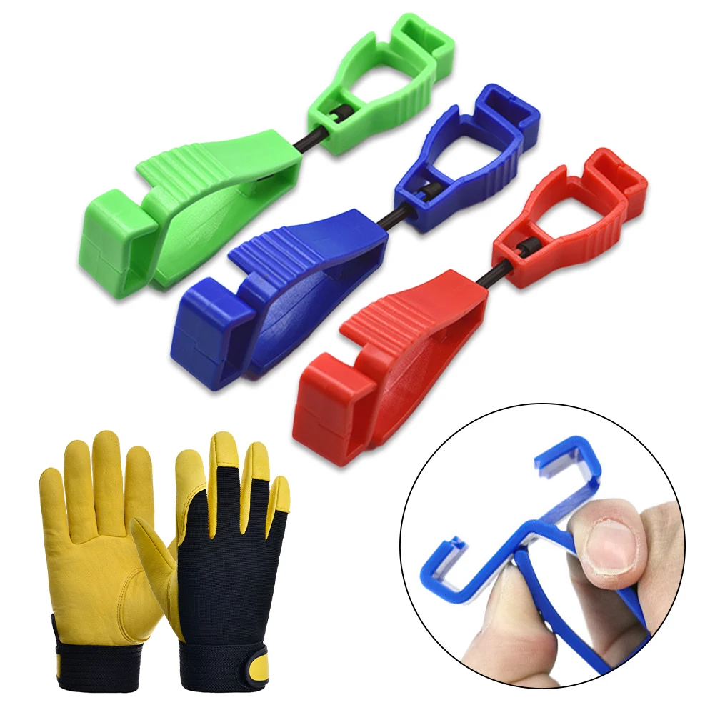 Glove Clip Hanger Safety Glove Holder Plastic Working Gloves Clips Work Clamp Safety Work Gloves Guard Multifunctional Tool glove clip holder