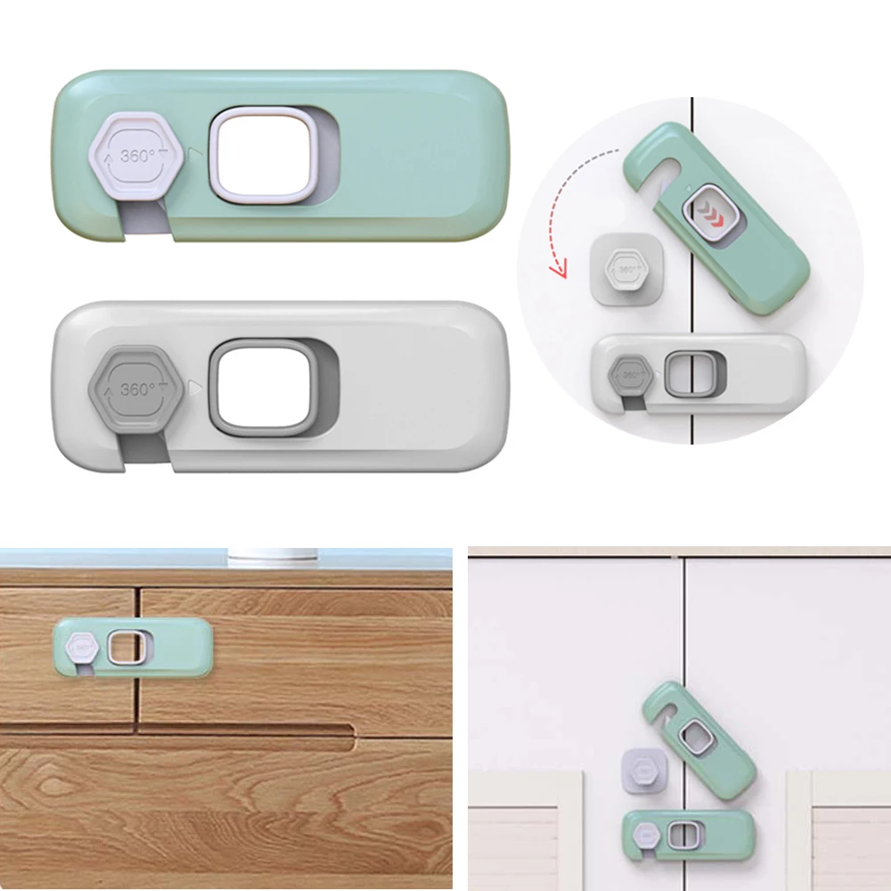 Cabinet lock Child lock Safety lock Refrigerator lock Refrigerator door lock Door window lock Home Refrigerator Freezer Cabinet Drawer Child Safety Lock Closing Buckle Door Locks Housing Safety