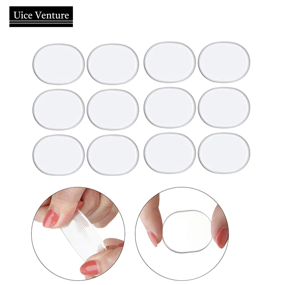 Ice Hockey Skate Anti Wear Ankle Anti Pain Patch 12pcs Silicone Ice Skate Shoe Pain Relief Patch Hockey Accessory