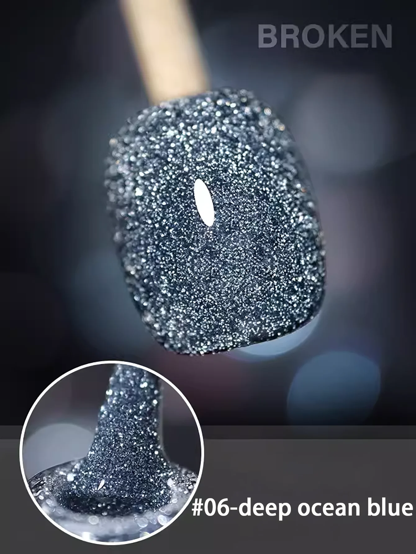 10ML 1-12 Stück Roter Nagellack mit Zerkleinerten Diamanten, Weißer Glitzer-Nagellack mit Hoher Dichte – Detail 30