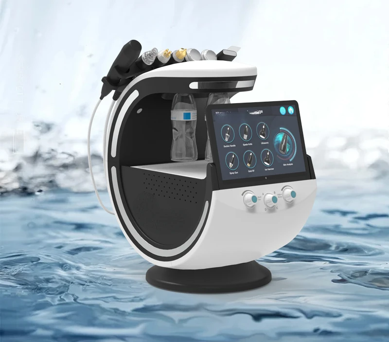 

Professional Hydrofacial Diamond Microdermabrasion Ultrasound Face Cleaning Peeling Facial Analizador Facial Device