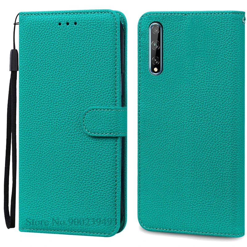 Luxurious Soft TPU Leather Flip Wallet Phone Case with Strap and Card Slots