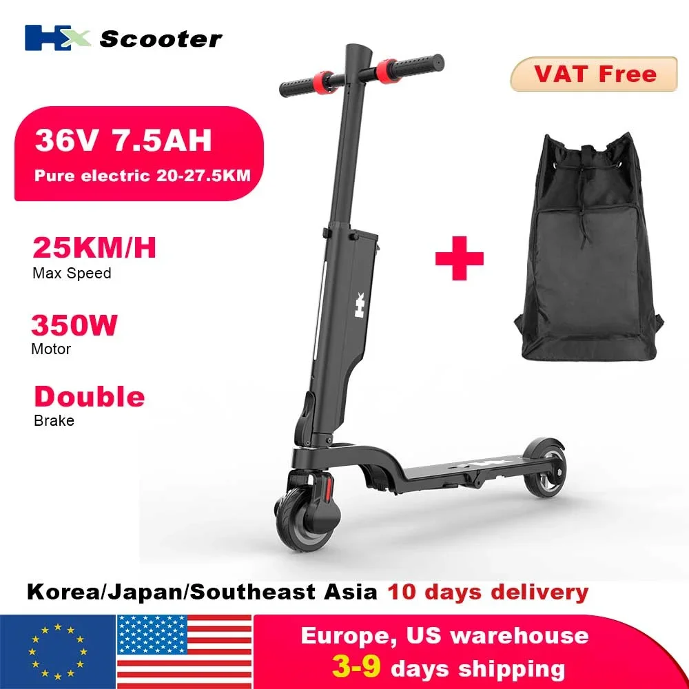 HX X6 Foldable Electric Scooter 7.5A 350W 25KM/H EScooter 36V