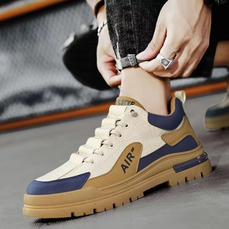 Brand Men's Sneakers High Quality Running Shoes for Men Comfortable Lace Up Flat Shoes Winter Outdoor Mens tennis Shoes 2025 New 5