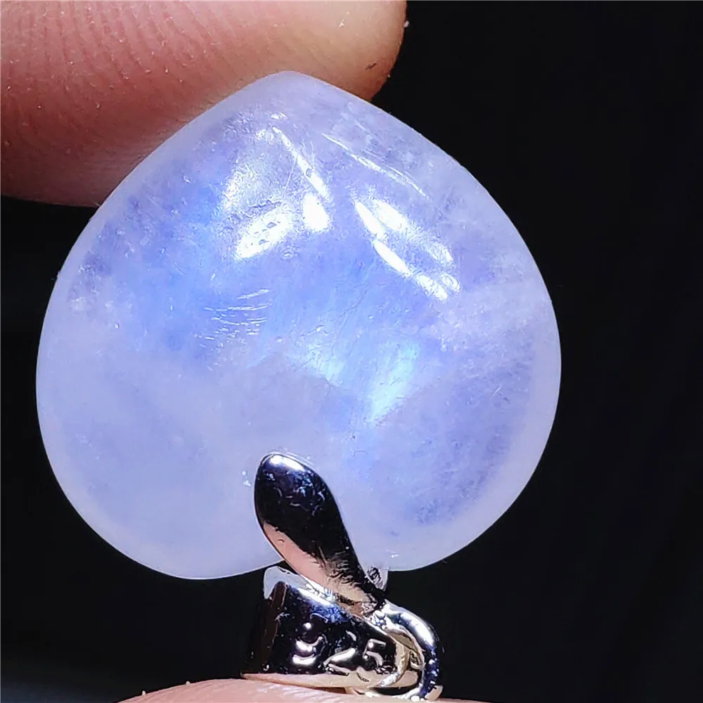 tiffany bracelet Natural Blue Light Moonstone Pendant Women Men Beads Water Drop Rectangle Crystal Moonstone Bead Necklace Healing AAAAA engagement rings