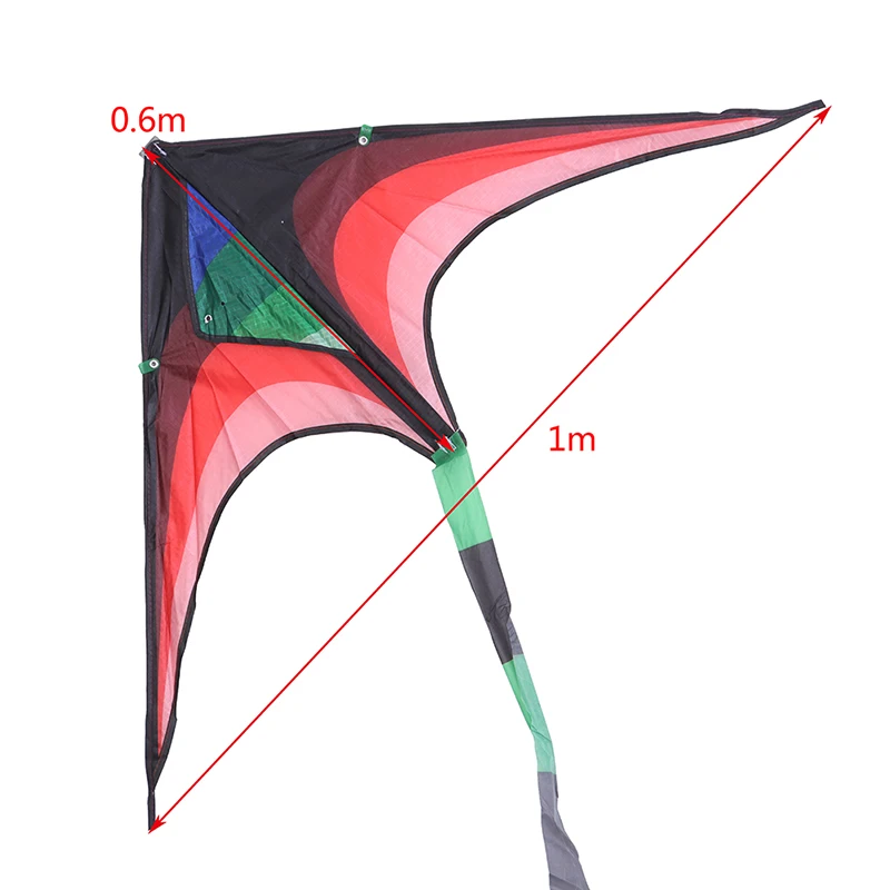 1Pc grandi aquiloni Delta giocattoli volanti per bambini aquiloni maniglia linea sport all'aria aperta aquiloni Nylon aquiloni eolici professionali