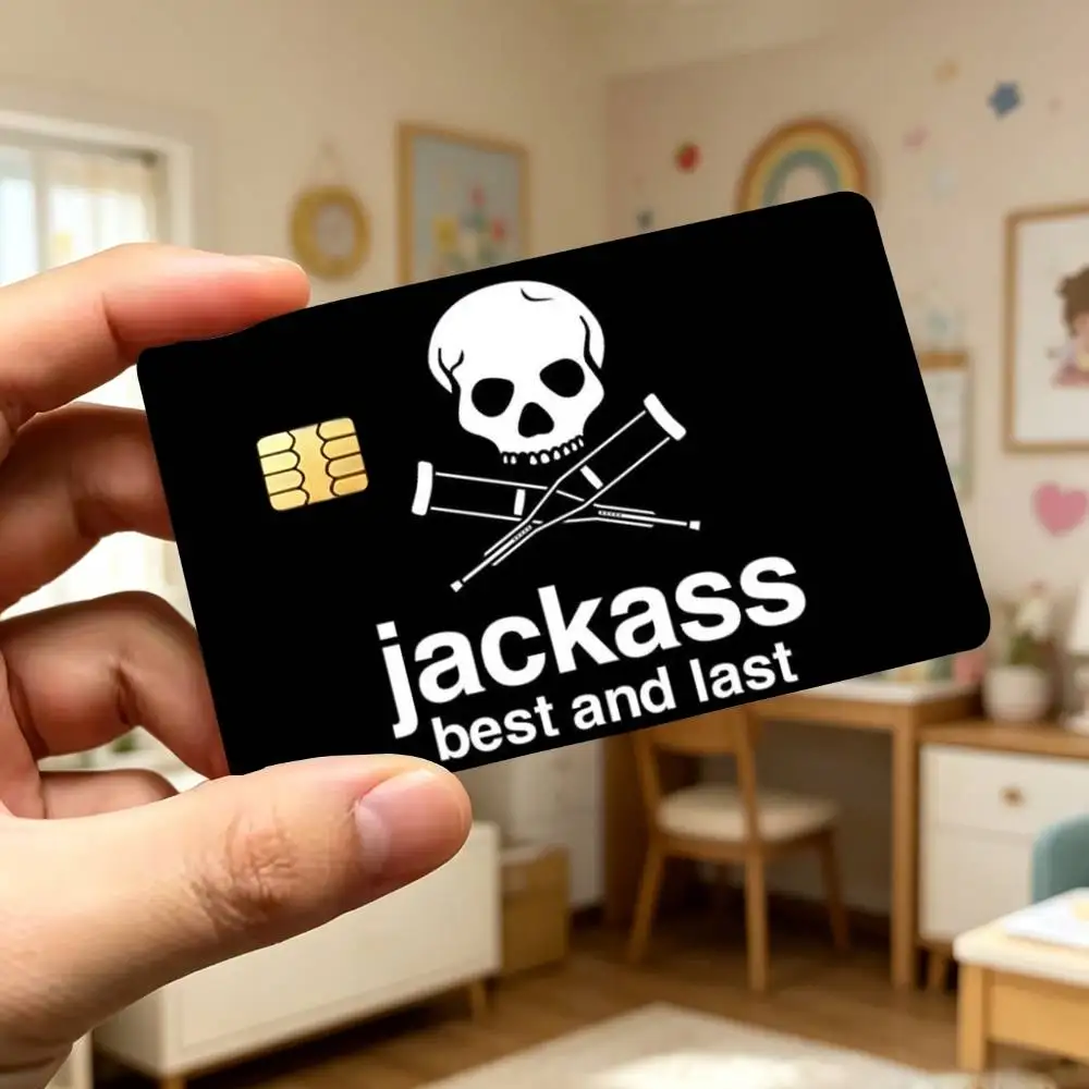 Premium Jackass Waterproof Credit Card Matte Film Decal Stickers