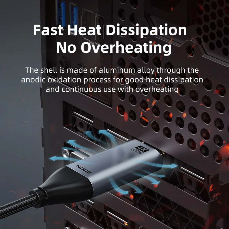 케이블타임 4K 60Hz USB C to HDMI 썬더볼트 3 타입 C HDMI 케이블 (삼성, 화웨이, 맥북 프로, 에어, 아이폰 17, 16 C to HDMI)