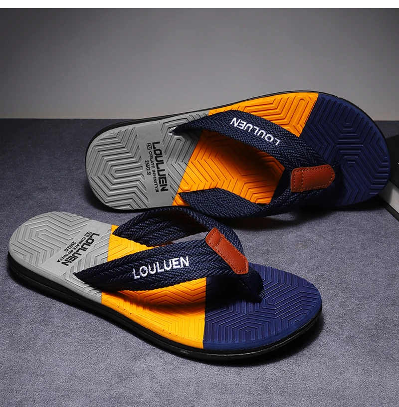 Summer Beach Flip Flops: High-Quality, Fashionable, Breathable for Men - true deals club