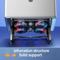 Laptop Cooler Base Stand Foldable Laptop Cooling Pad Portable Adjustable suporte para notebook for 11 Inch with 2/4 Fans - Image 6