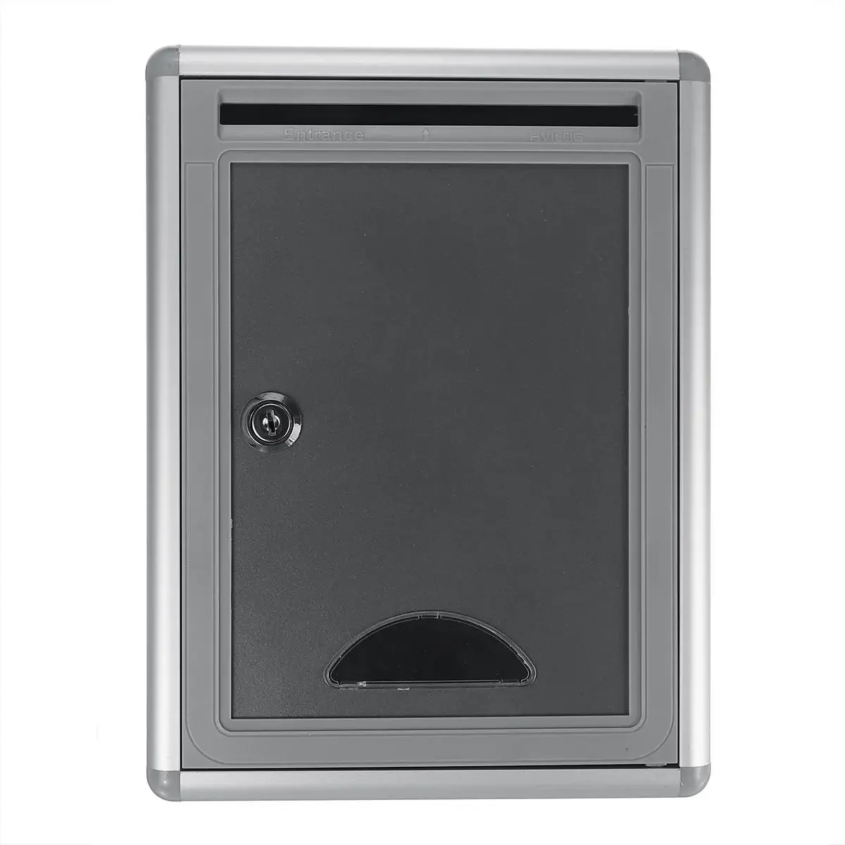 Aluminum Alloy Post Box Wall Mount Iron Mail Letter Holder Storage Outdoor Security Lockable Mailbox Home Balcony Garden Decor