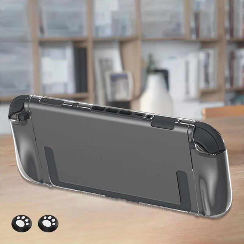 Nintendo Switch 2 용 PC + TPU 클리어 케이스 분할 유형 디자인 스크래치 방지 충격 방지 드롭 방지 보호 커버 액세서리