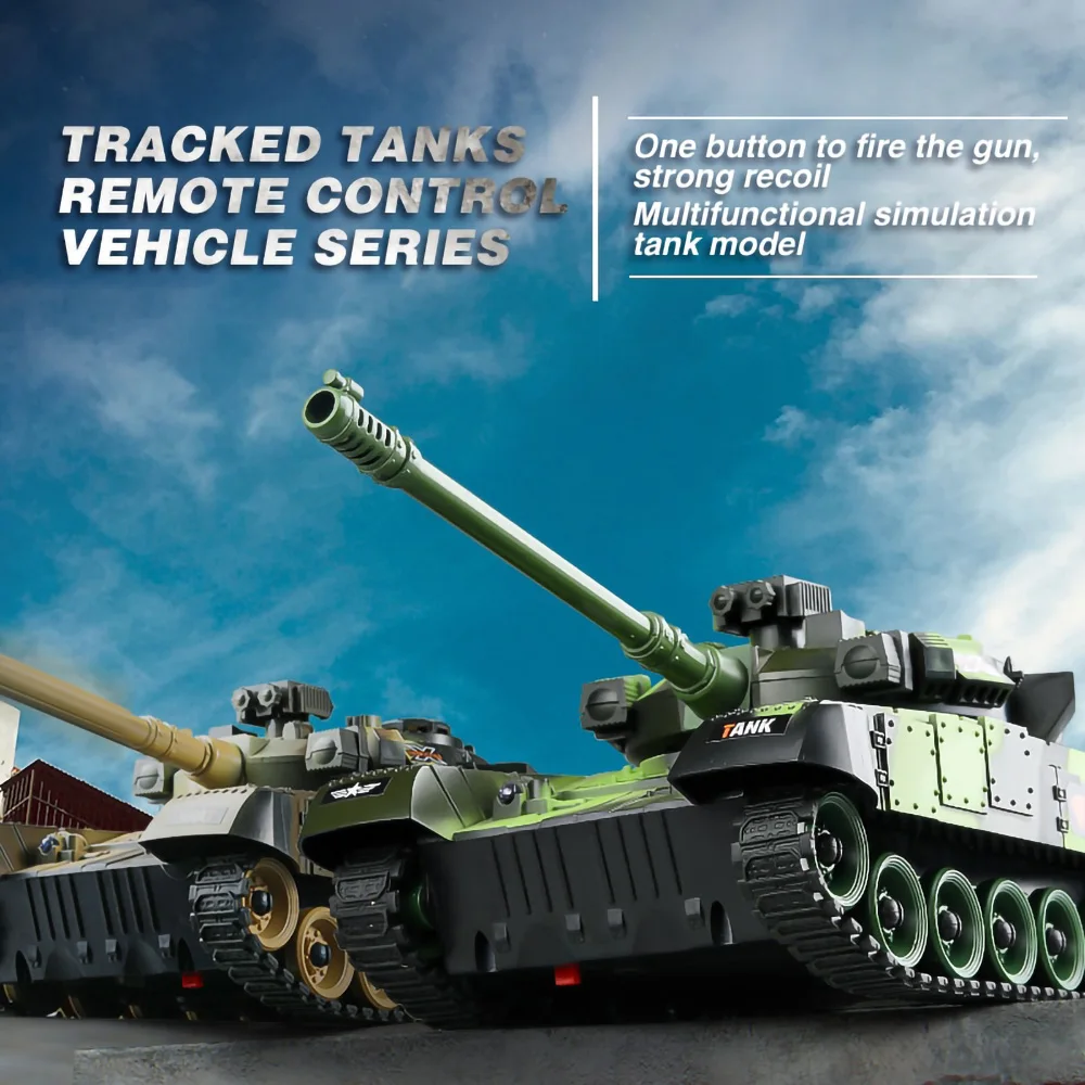 RC Tank Military War Battle United States M1 Leopard 2 Remote Control Car Tactical Model Electronic Toys for Boys Children Gift 6