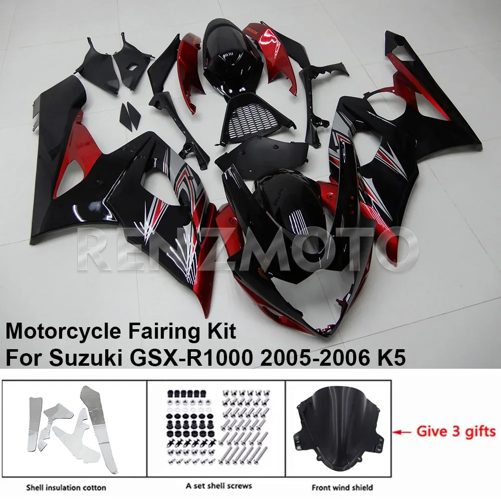 

For Suzuki GSX-R1000 2005-2006 K5 K6 Fairing Motorcycle Set Body Kit Decoration Plastic Guard Plate Accessories Shell S1005-124a