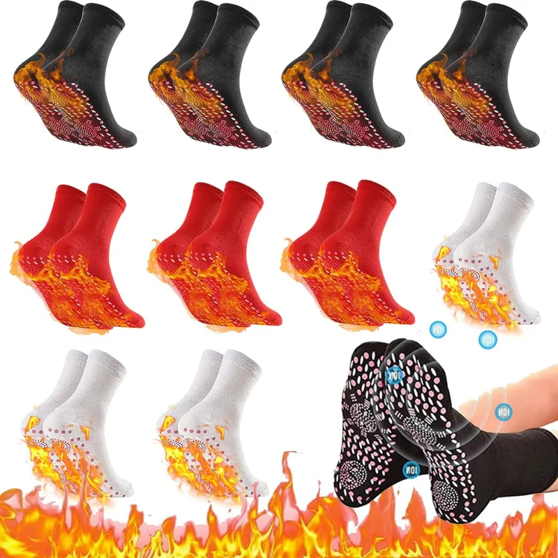 

1Pairs Tourmaline Slimming Health Sock Elastic Thermal Self-Heating Sock Health Care Socks Short Sock Magnetic Therapy Sox