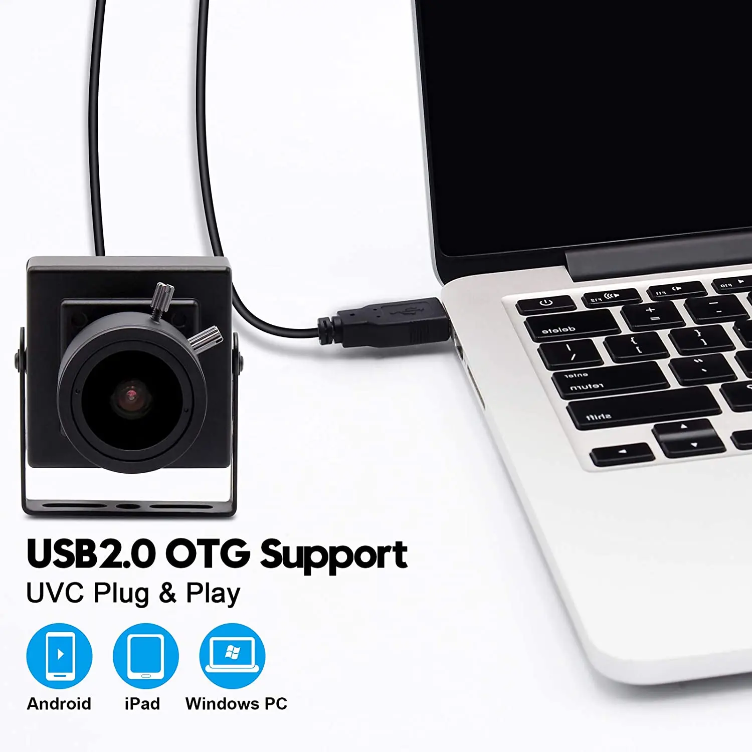 ELP VGA 640X480 MJPEG 60fps CMOS USB 카메라 OV7725 미니 마이크로 상자 웹 카메라 2.8-12mm Varifocal 렌즈