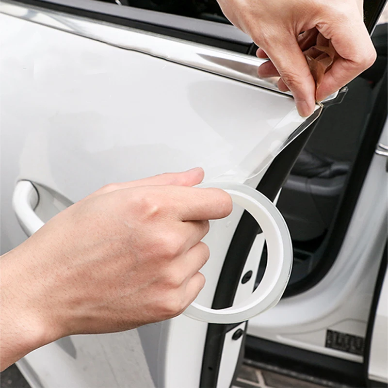 Transparent Scratchproof Car Door Sill Protector Tape - Nano Adhesive Bumper Strip