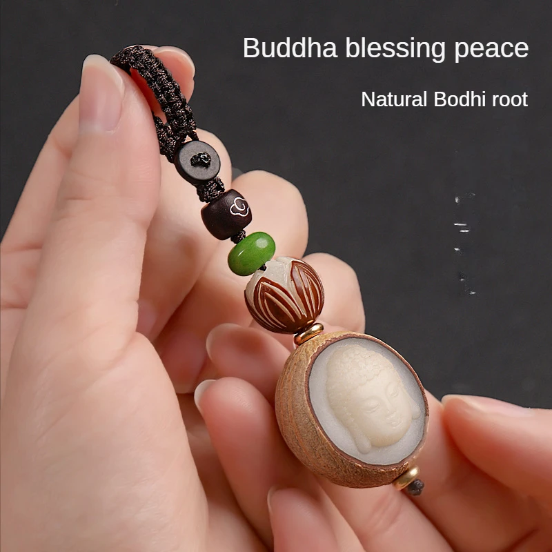 Car Key Ring Pendant Car Key Chain Buddha Statue Safe Pendant