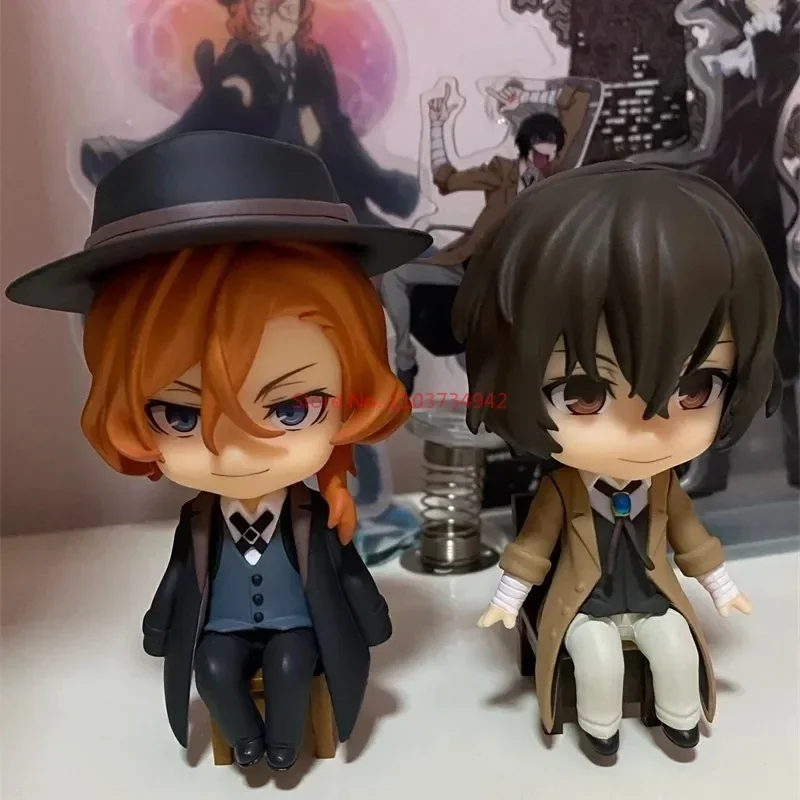 Aixlan Anime-Inspired Collectible PVC Action Figure Set - Dazai Osamu, Nakahara Chuuya, Mori Ogai Figurines