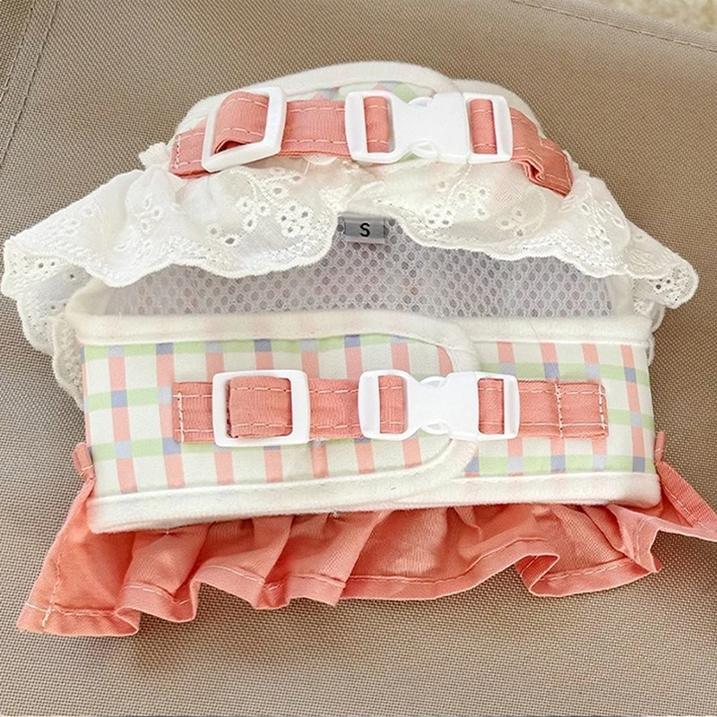 Cute Animal Lace Pet Vest Harness Handmade Lattice Vest Small Dogs Bichon Frise Princess Summer Clothes Leash Accessories