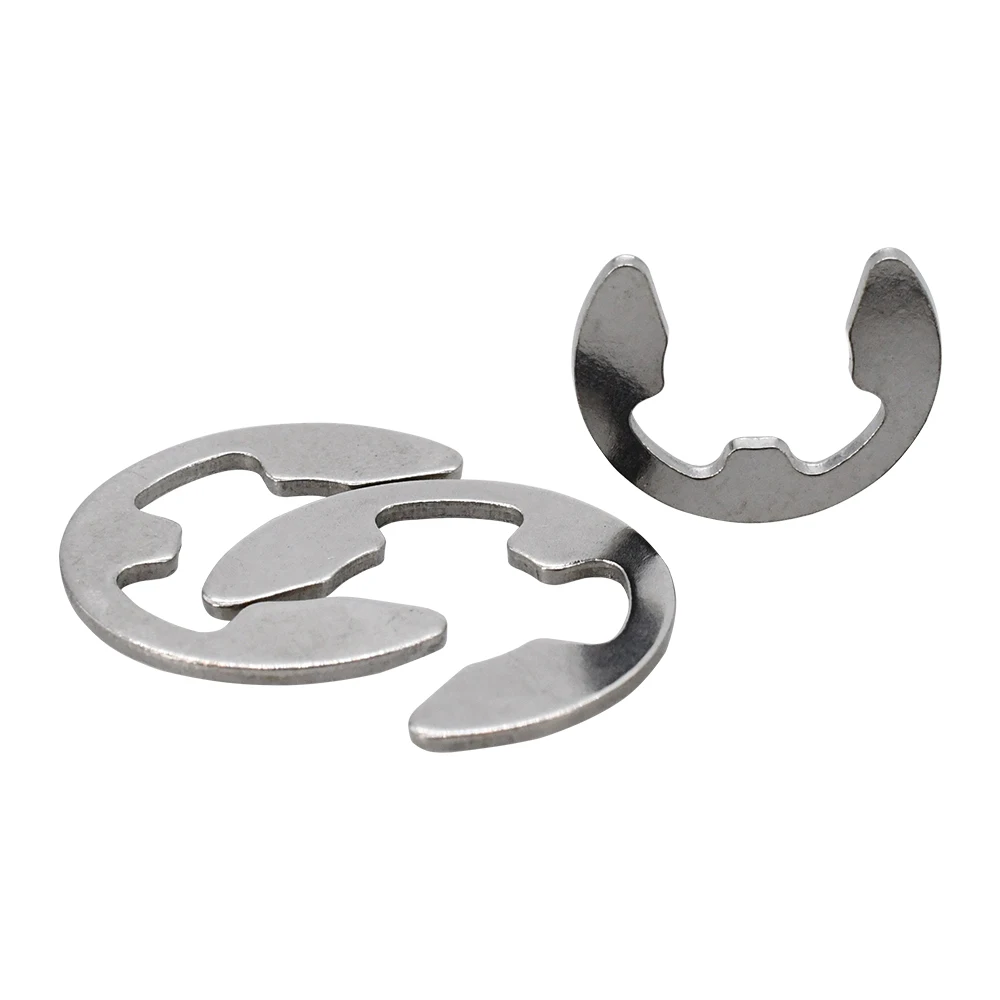 Stainless Steel E Clip Washer Assortment Kit Circlip Spacer External Retaining Ring Shaft Fastener Carbon Steel E-clips Snap Set e clip washer kit